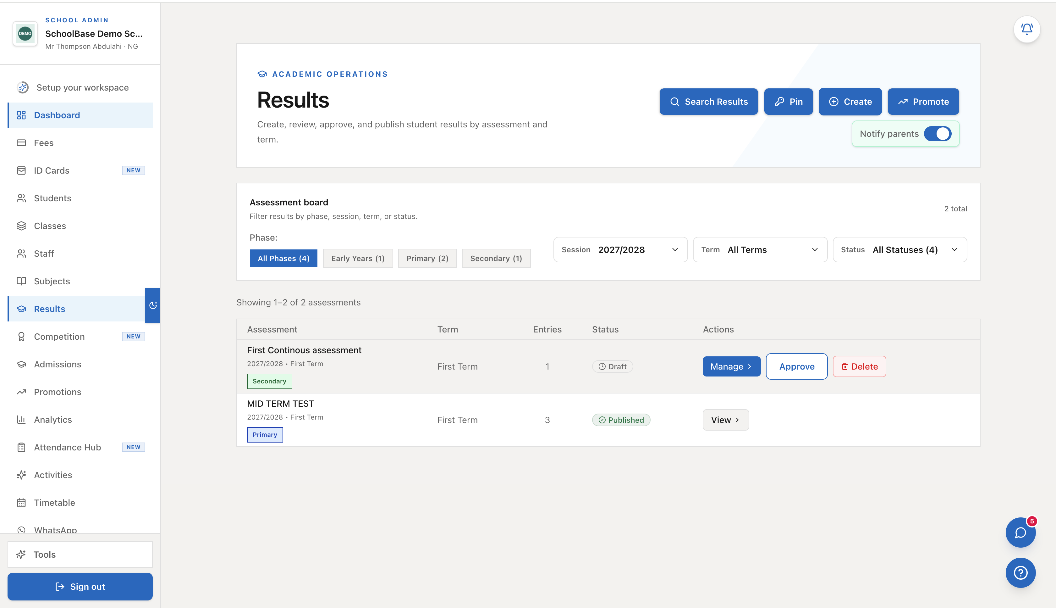 Results Publishing Without Chaos: How SchoolBase Fixes End-of-Term Stress
