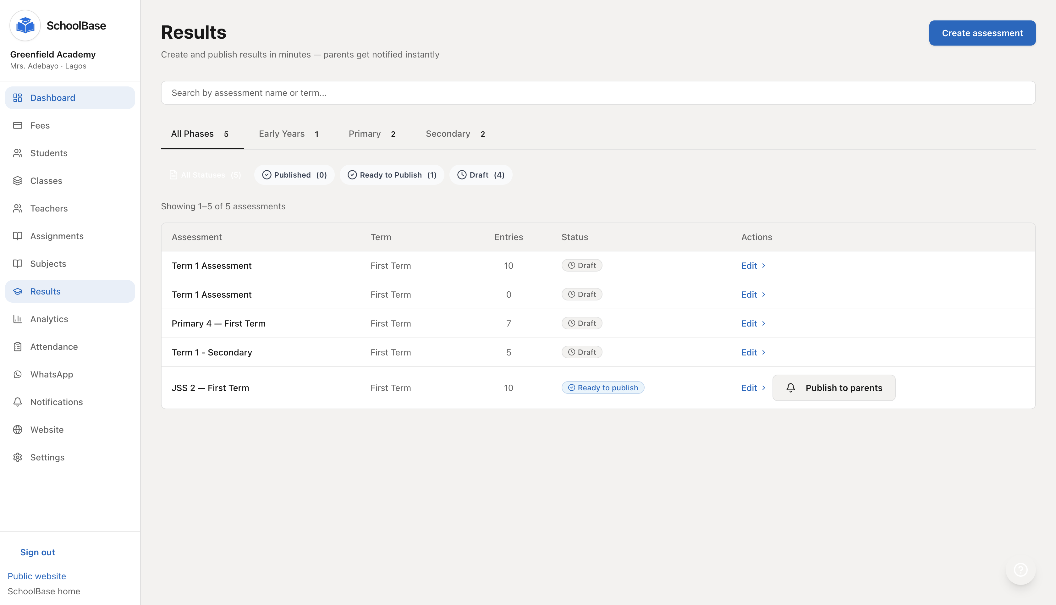 Results Publishing Without Chaos: How SchoolBase Fixes End-of-Term Stress