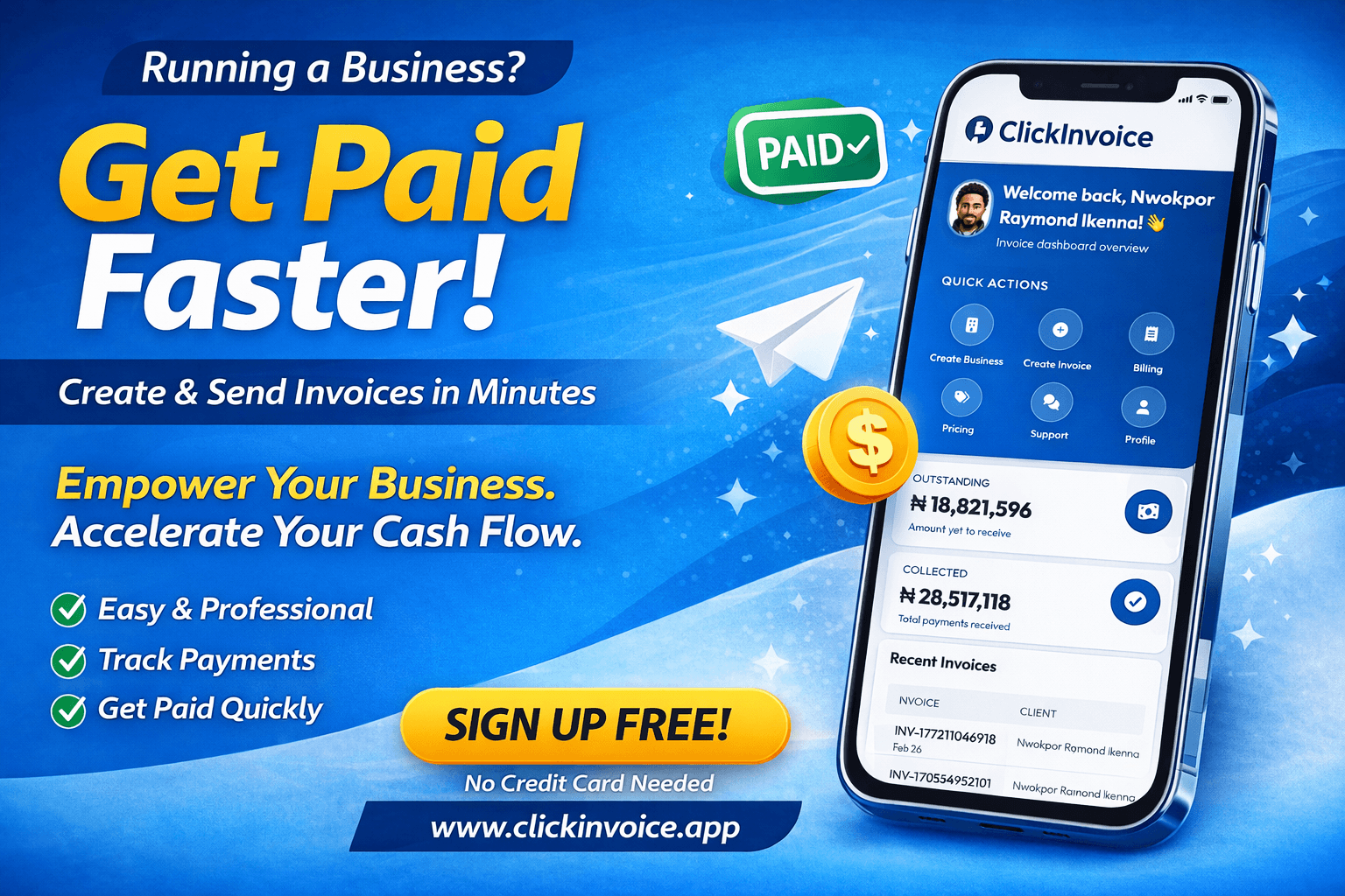 ClickInvoice Global Financial Activity Report: $29.96M in Invoice Activity Across 10 Countries