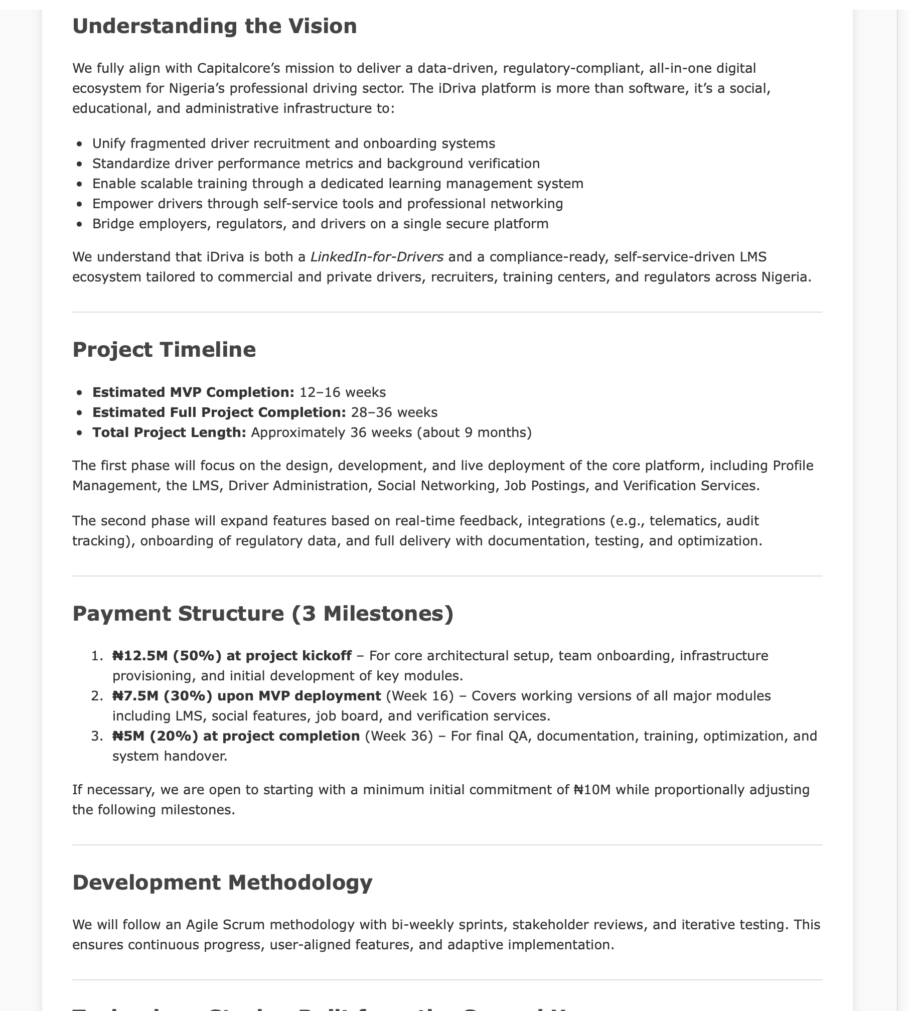 Acceptance Email Screenshot
